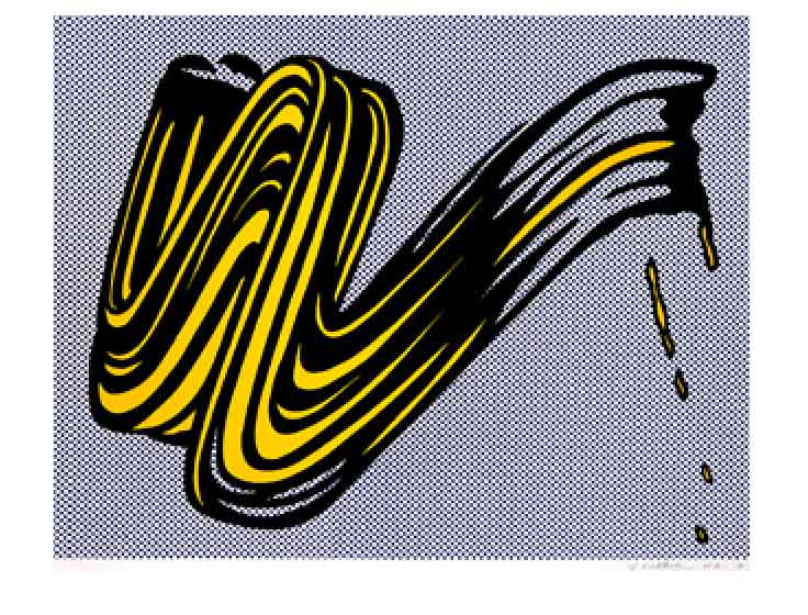 Roy Lichtenstein - Brush Stroke, 1965