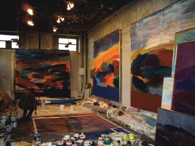 Ronnie Landfield Studio, 2002