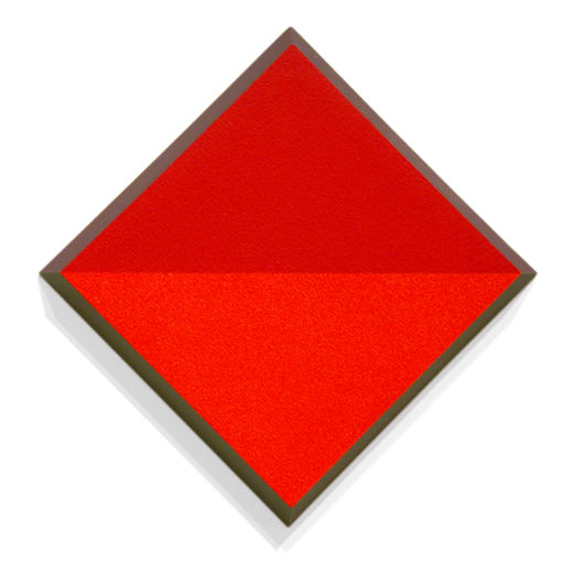 Ronald Davis, Red Bevel Hinge, 2002