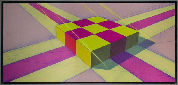 Ronald Davis, Yellow & Bougainvillae Slab, 1986